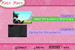 Game Boy Advance Video - Strawberry Shortcake - Volume 1 Screenthot 2